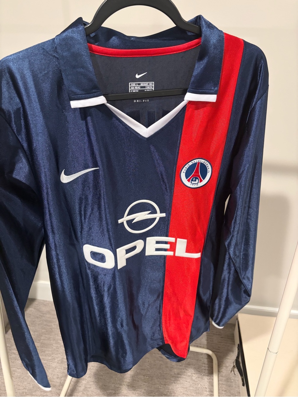 Nike PSG Ronaldinho Retro Soccer Long Sleeve Jersey (Unisex)